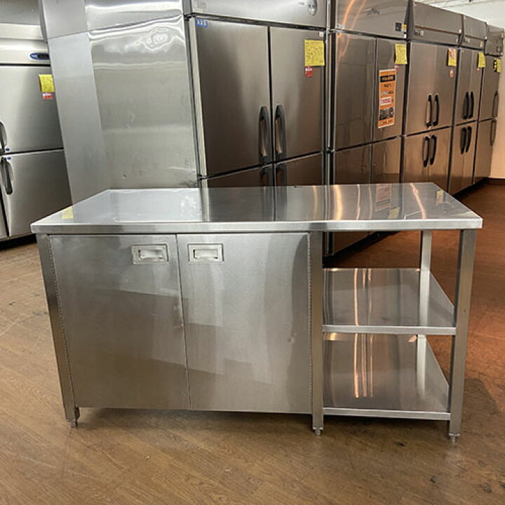 楽天市場】【中古】作業台 扉付き BGなし 幅1530×奥行700×高さ850 