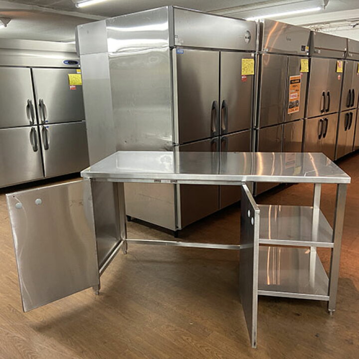 楽天市場】【中古】作業台 扉付き BGなし 幅1530×奥行700×高さ850 