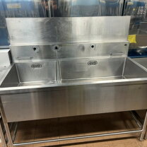楽天市場】厨房機器 中古 2槽 シンク 1500の通販