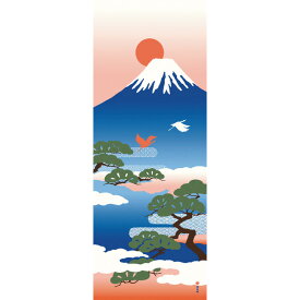 濱文様　絵てぬぐい　富士山と松
