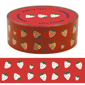 濱文様　マスキングテープ　豆まめいちご