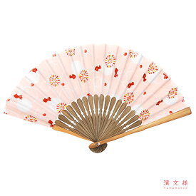 濱文様　てぬぐい扇子　乙女金魚