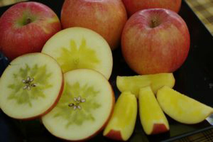 楽天市場 高徳りんご こうとく林檎 通販 蜜たっぷり林檎を販売取寄 約6玉 約12玉 山形 他産地 果物百貨店 浜中屋