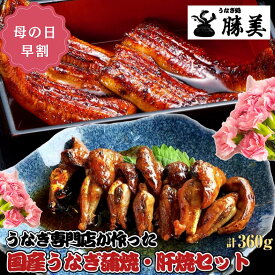 【母の日 早割 P10％還元】うなぎ 国産 蒲焼き 肝焼き セット(タレ、山椒付) 勝美 カット蒲焼(80g×2) 肝焼(100g×2) プレゼント ギフト 誕生日 父の日 お返し 御祝 御礼 出産内祝 冷凍 食品 レンジ 鰻 ウナギ unagi 送料無料