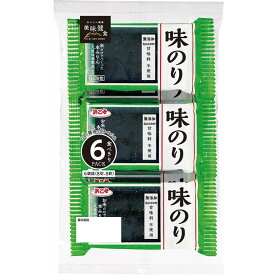 海苔 味付け海苔 国産 美味健食 味のり 6P 海苔 浜乙女 味のり 朝食 お弁当 遠足 旅館 朝ご飯 運動会