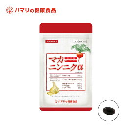 【送料無料】【公式】マカ・ニンニクα（120粒） マカ ニンニク サプリメント カキエキス シソ 卵黄 DHA ホルモン 美容 健康維持 栄養補助食品 元気 ハマリの健康食品 国産 女性 ギフト 母の日