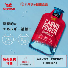 【公式】カルノパワーENERGY（10個箱入り）エネルギージェル 補給食 ラン マラソン ラムネ ジンジャー カルノパワー カルノシン パラチノース カフェイン リカバリー 持久 長距離 トレーニング イミダゾールジペプチド トライアスロン