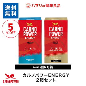 【公式】送料無料 カルノパワー ENERGY2箱セット（10個箱入×2） GINGER ALE Flavor＜Caffeine＋＞＆RAMUNE Flavor ラムネ ジンジャー カルノシン スポーツサプリ イミダゾールジペプチド エネルギージェル 補給食 ラン マラソン パラチノース カフェイン リカバリー 長距離