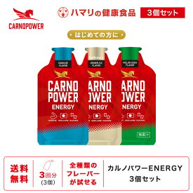 【公式】カルノパワーENERGY 3個セット※送料無料 カルノパワー カルノシン イミダゾールジペプチド エネルギー補給 マラソン ランニング スポーツ サプリ エネルギージェル 補給食 パラチノース カフェイン アミノ酸 トレーニング 個包装 お試し