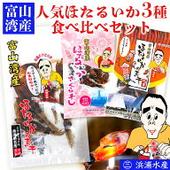 浜浦水産 富山湾産 素干し 詰め合わせ セット 【3種】 富山湾産 ほたるいか 素干 ほたるいか素干し ピリ…
