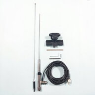 車載 トランク ハッチバック 用 アンテナ 同軸ケーブルと基台 ロングアンテナ 約1m 高利得 3.0/5.5dB 入…