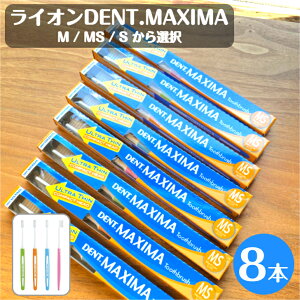 【ポイント10倍★要エントリー★マラソン限定!】ライオン デント マキシマ 歯ブラシ 8本 ソフト ミディアムソフト ミディアム 選択