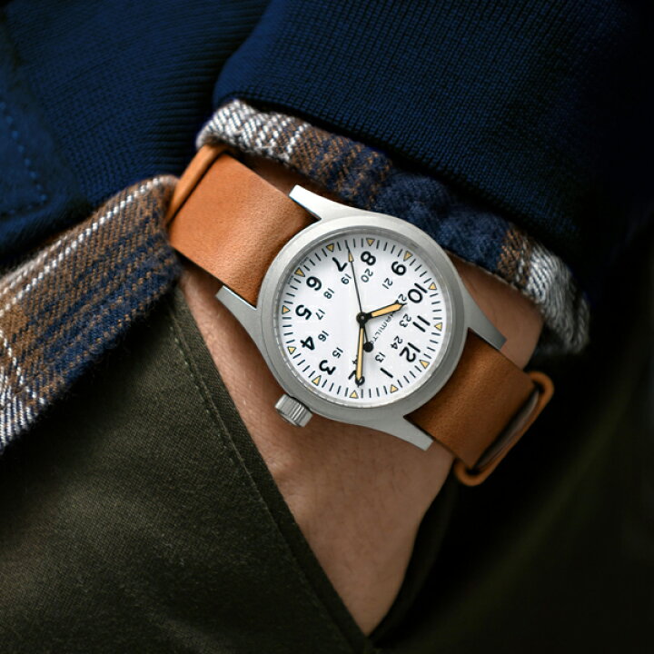 ハミルトン カーキフィールドメカニカル 手巻き 38mm （カーキ 
