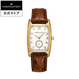 ハミルトン 公式 腕時計 HAMILTON American Classic Boulton アメリカンクラシック ボルトン クオーツ クォーツ 27.00MM レザーベルト ホワイト × ブラウン H13431553 メンズ腕時計 男性 正規品 ブランド ビジネス シンプル