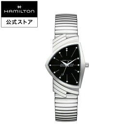 ハミルトン 公式 腕時計 HAMILTON Ventura ベンチュラ クオーツ クォーツ 32.30MM ステンレススチールブレス ブラック × シルバー H24411232 メンズ腕時計 男性 正規品 ブランド