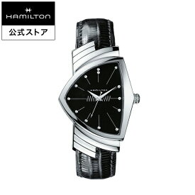 ハミルトン 公式 腕時計 HAMILTON Ventura ベンチュラ クオーツ クォーツ 32.30MM レザーベルト ブラック × ブラック H24411732 メンズ腕時計 男性 正規品 ブランド