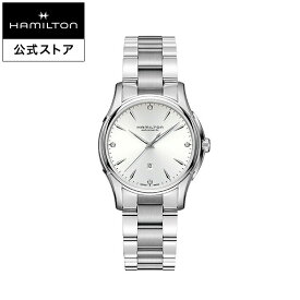 ハミルトン 公式 腕時計 HAMILTON Jazzmaster Lady ジャズマスター レディー オートマティック 自動巻き 34.00MM ステンレススチールブレス ホワイト × シルバー H32315111 レディース腕時計 女性 正規品 ブランド ビジネス シンプル