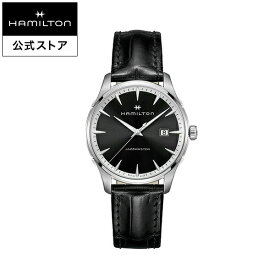 ハミルトン 公式 腕時計 HAMILTON Jazzmaster Gent ジャズマスター ジェント クオーツ クォーツ 40.00MM レザーベルト ブラック × ブラック H32451731 メンズ腕時計 男性 正規品 ブランド ビジネス シンプル