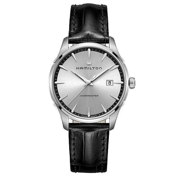 ハミルトン 公式 腕時計 HAMILTON Jazzmaster Gent ジャズマスター ジェント クオーツ クォーツ 40.00MM レザーベルト  シルバー × ブラック H32451751 メンズ腕時計 男性 正規品 ブランド ビジネス シンプル | ハミルトン公式オンラインストア