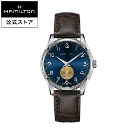 ハミルトン 公式 腕時計 HAMILTON Jazzmaster Thinline Small Second ジャズマスター シンライン スモールセコンド クオーツ クォーツ 40.00MM レザーベルト ブルー × ブラウン H38411540 メンズ腕時計 男性 正規品 ブランド