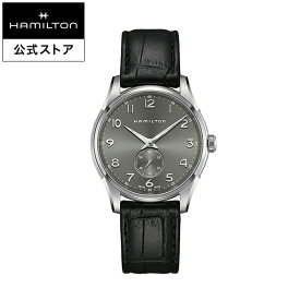 ハミルトン 公式 腕時計 HAMILTON Jazzmaster Thinline Small Second ジャズマスター シンライン スモールセコンド クオーツ クォーツ 40.00MM レザーベルト グレー × ブラック H38411783 メンズ腕時計 男性 正規品 ブランド ビジネス 新成人