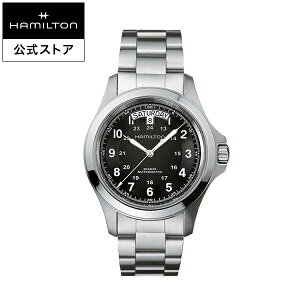 �n�~���g�� ���� �r���v HAMILTON Khaki Field Khaki King �J�[�L �t�B�[���h �J�[�L �L���O �I�[�g�}�e�B�b�N �������� 40.00MM �X�e�����X�X�`�[���u���X �u���b�N × �V���o�[ H64455133 �����Y�r���v �j