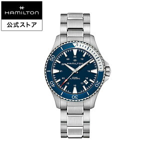 �n�~���g�� ���� �r���v HAMILTON Khaki Navy Khaki Scuba �J�[�L �l�C�r�[ �X�L���[�o �I�[�g�}�e�B�b�N �������� 40.00MM �X�e�����X�X�`�[���u���X �u���[ × �V���o�[ H82345141 �����Y�r���v �j�� ���K