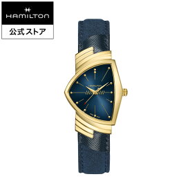 ハミルトン 公式 腕時計 HAMILTON Ventura Quartz ベンチュラ クオーツ クォーツ 32.3MM × 50.3MM レザーベルト ブルー × ブルー H24301941 メンズ腕時計 男性 女性 ユニセックス 正規品 ブランド 2024