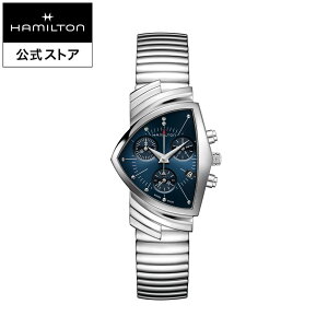 �n�~���g�� ���� �r���v HAMILTON Ventura Chrono Quartz �x���`���� �N���m �N�I�[�c �N�H�[�c 32.3MM × 50.3MM �X�e�����X�X�`�[���u���X �u���[ × �V���o�[ H24432141 �����Y�r���v �j�� ���� ���j�Z�b�N