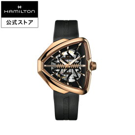 ハミルトン 公式 腕時計 HAMILTON Ventura Ventura ベンチュラ ベンチュラ スケルトン オートマティック 自動巻き 42.50MM ラバーベルト ブラック × ブラック H24525331 メンズ腕時計 男性 正規品 ブランド ビジネス シンプル