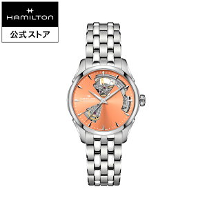 �n�~���g�� ���� �r���v HAMILTON Jazzmaster Open Heart Lady �W���Y�}�X�^�[ �I�[�v���n�[�g ���f�B �I�[�g�}�e�B�b�N �������� 36.00MM �X�e�����X�X�`�[���u���X �A�v���R�b�g × �V���o�[ H32215100 ��