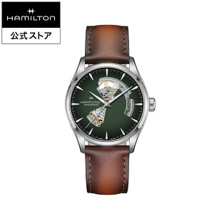�n�~���g�� ���� �r���v HAMILTON Jazzmaster Open Heart �W���Y�}�X�^�[ �I�[�v���n�[�g �I�[�g�}�e�B�b�N �������� 42.00MM ���U�[�x���g �O���[�� × �u���E�� H32705560 �����Y�r���v �j�� ���K�i �u��