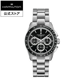 ハミルトン 公式 腕時計 HAMILTON Jazzmaster Performer Chronograph ジャズマスター パフォーマー クロノグラフ オートマティック 自動巻き 42.00MM ステンレススチールブレス ブラック × シルバー H36606130 メンズ腕時計 男性 正規品 ブランド ビジネス