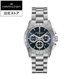 ハミルトン 公式 腕時計 HAMILTON Jazzmaster Performer Auto Chrono ジャズマスター パフォーマー オートクロノ オートマティック 自動巻き 42.00MM ステンレススチールブレス ブルー × シルバー H36616140 メンズ腕時計 男性 正規品 ブランド ビジネス 2024