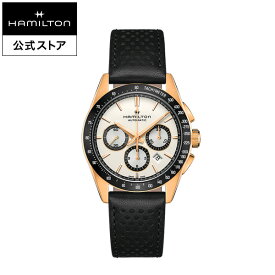 ハミルトン 公式 腕時計 HAMILTON Jazzmaster Performer Chronograph ジャズマスター パフォーマー クロノグラフ オートマティック 自動巻き 42.00MM レザーベルト ホワイト × ブラック H36626710 メンズ腕時計 男性 正規品 ブランド ビジネス