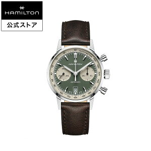 �n�~���g�� ���� �r���v HAMILTON American Classic Intra-Matic �A�����J���N���V�b�N �C���g���}�e�B�b�N �I�[�g�N���m �I�[�g�}�e�B�b�N �������� 40.00MM ���U�[�x���g �O���[�� × �u���E�� H38416560 ��
