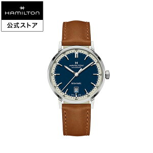 �n�~���g�� ���� �r���v HAMILTON American Classic Intra-Matic �A�����J���N���V�b�N �C���g���}�e�B�b�N �������� 40.00MM ���U�[�x���g �u���[ × �u���E�� H38425540 �����Y�r���v �j�� ���K�i �u�����h