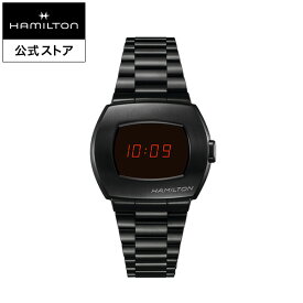 ハミルトン 公式 腕時計 HAMILTON American Classic PSR アメリカンクラシック PSR デジタル クオーツ クォーツ 40.80MM ステンレススチールブレス ブラック × ブラック H52404130 メンズ腕時計 男性 正規品 ブランド ビジネス シンプル