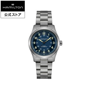 �n�~���g�� ���� �r���v HAMILTON Khaki Field �J�[�L �t�B�[���h �`�^�j�E�� �I�[�g�}�e�B�b�N �������� 38.00MM �`�^���x���g �u���[ × �V���o�[ H70205140 �����Y�r���v �j�� ���K�i �u�����h �A�E�g