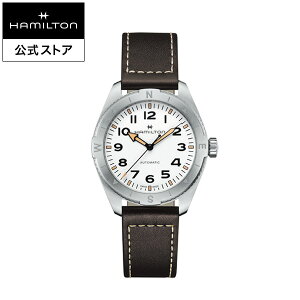 �n�~���g�� ���� �r���v HAMILTON Khaki Field Expedition �J�[�L �t�B�[���h �G�N�X�y�f�B�V���� �I�[�g�}�e�B�b�N �������� 41.00MM ���U�[�x���g �z���C�g × �u���E�� H70315510 �����Y�r���v �j�� ���K
