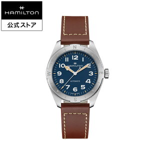 �n�~���g�� ���� �r���v HAMILTON Khaki Field Expedition �J�[�L �t�B�[���h �G�N�X�y�f�B�V���� �I�[�g�}�e�B�b�N �������� 41.00MM ���U�[�x���g �u���[ × �u���E�� H70315540 �����Y�r���v �j�� ���K�i 