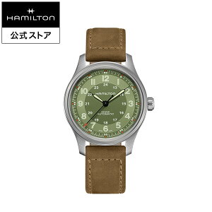 �n�~���g�� ���� �r���v HAMILTON Khaki Field �J�[�L �t�B�[���h �`�^�j�E�� �I�[�g�}�e�B�b�N �������� 42.00MM ���U�[�x���g �O���[�� × �u���E�� H70545560 �����Y�r���v �j�� ���K�i �u�����h �A�E