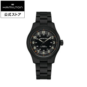 �n�~���g�� ���� �r���v HAMILTON Khaki Field �J�[�L �t�B�[���h �`�^�j�E�� �I�[�g�}�e�B�b�N �������� 42.00MM �`�^���x���g �u���b�N × �u���b�N H70665130 �����Y�r���v �j�� ���K�i �u�����h �A�E