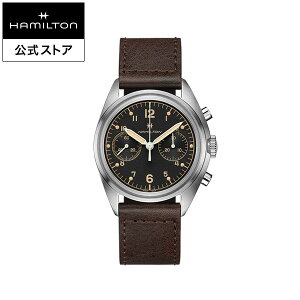 �n�~���g�� ���� �r���v HAMILTON Khaki Aviation �J�[�L �A�r�G�[�V���� �J�[�L �p�C���b�g �p�C�I�j�A ���J �N���m�O���t �@�B�� 40.00MM ���U�[�x���g �u���b�N × �u���E�� H76409530 �����Y�r���v �j
