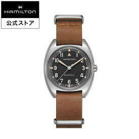 ハミルトン 公式 腕時計 HAMILTON Khaki Aviation Khaki Pilot カーキ アビエーション パイオニア メカニカル 機械式 手巻き 36.00MM レザーベルト ブラック × ブラウン H76419531 メンズ腕時計 男性 正規品 航空時計 パイロットウォッチ