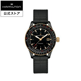 ハミルトン 公式 腕時計 HAMILTON Khaki Aviation カーキ アビエーション コンバーター オートマティック 自動巻き 42.00MM レザーベルト ブラック × ブラック H76635730 メンズ腕時計 男性 正規品 航空時計 パイロットウォッチ