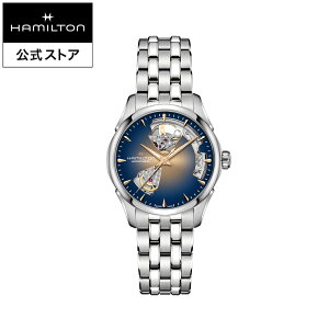 �n�~���g�� ���� �r���v HAMILTON Jazzmaster Open Heart �W���Y�}�X�^�[ �I�[�v���n�[�g �I�[�g�}�e�B�b�N �������� 36.00MM �X�e�����X�X�`�[���u���X �u���[ × �V���o�[ H32215101 ���f�B�[�X�r���v ��