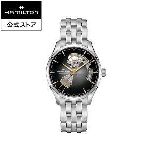 �n�~���g�� ���� �r���v HAMILTON Jazzmaster Open Heart �W���Y�}�X�^�[ �I�[�v���n�[�g �I�[�g�}�e�B�b�N �������� 40.00MM �X�e�����X�X�`�[���u���X �u���b�N × �V���o�[ H32675181 �����Y�r���v �j�� 