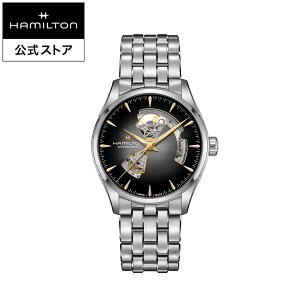 �n�~���g�� ���� �r���v HAMILTON Jazzmaster Open Heart �W���Y�}�X�^�[ �I�[�v���n�[�g �I�[�g�}�e�B�b�N �������� 42.00MM �X�e�����X�X�`�[���u���X �u���b�N × �V���o�[ H32705180 �����Y�r���v �j�� 