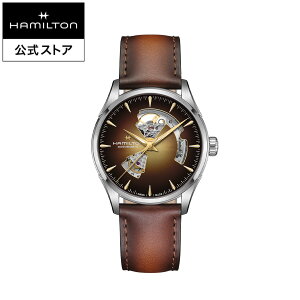 �n�~���g�� ���� �r���v HAMILTON Jazzmaster Open Heart �W���Y�}�X�^�[ �I�[�v���n�[�g �I�[�g�}�e�B�b�N �������� 42.00MM ���U�[�x���g �u���E�� × �u���E�� H32705501 �����Y�r���v �j�� ���K�i �u��